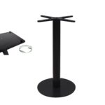 PRATO-R Βάση Τραπεζιού/10,00Kg Μέταλλο Μαύρο (με ρεγουλατόρο) Φ40cm H.73cm - Image 4