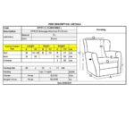 SPACE Πολυθρόνα Massage Σαλονιού - Καθιστικού, PU Καφέ 88x93x102cm - Image 6