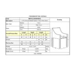 LETO Πολυθρόνα Τραπεζαρίας Κουζίνας, Μέταλλο Βαφή Φυσικό, Ύφασμα Βεραμάν 55x56x86cm - Image 6