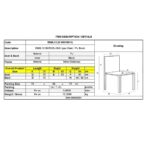 BARCELONA τ. Καρέκλα Σαλονιού Καθιστικού Inox - Pu Μαύρο 75x83x84cm - Image 6