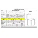 ART Wood Καρέκλα Τραπεζαρίας, Πόδια Οξιά, Κάθισμα PP με Ύφασμα Patchwork Καφέ 47x52x84cm - Image 13