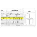 MATT Καρέκλα Τραπεζαρίας Μέταλλο Βαφή Μαύρο, Ύφασμα Suede Ανθρακί 55x61x88cm - Image 12