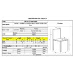 NORMA Καρέκλα Τραπεζαρίας Μέταλλο Βαφή Μαύρο, Ύφασμα Suede Ανθρακί 51x53x81cm - Image 6