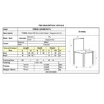 PRIMA Καρέκλα K/D Τραπεζαρίας Κουζίνας, Μέταλλο Χρώμιο, Pu Cappuccino 45x52x100cm - Image 6