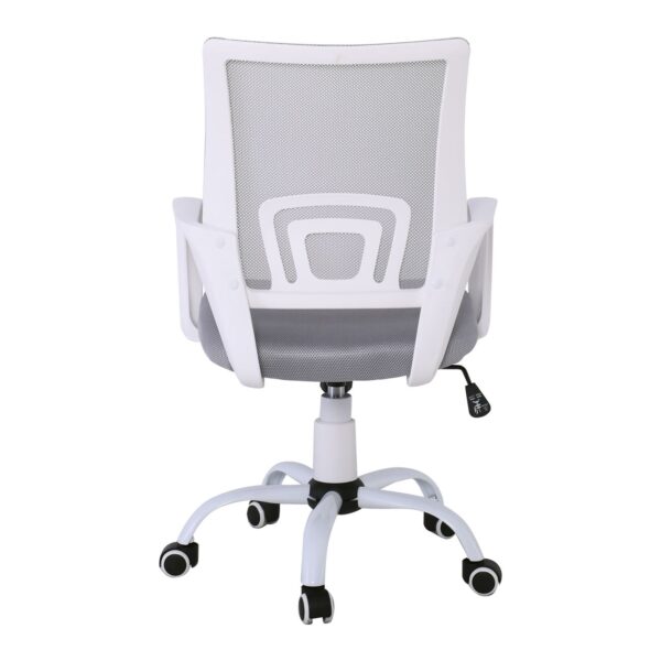 BF2101-S Πολυθρόνα-Pro Γραφείου με Ανάκλιση, Βάση Μέταλλο Βαφή Άσπρο, Γκρι Mesh 57x53x86/96cm - Image 10