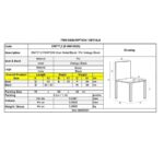 PANTON Καρέκλα Μέταλλο Βαφή Μαύρη, PU Vintage Black 43x57x81cm - Image 6