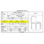 NATURALE Καρέκλα White Wash, Pu Εκρού 42x50x91cm - Image 12