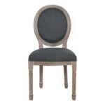 JAMESON Καρέκλα Τραπεζαρίας Σαλονιού, Decape, Ύφασμα Γκρι 49x55x95cm - Image 9