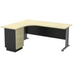 SUPERIOR COMPACT Αριστερή Γωνία - Απόχρωση Dark Grey - Beech 180x70x75 / 150x60x75cm - Image 4