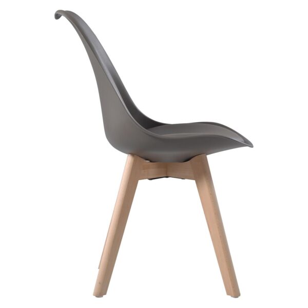 MARTIN Καρέκλα Τραπεζαρίας Metal Cross Ξύλο, PP Sand Beige, Αμοντάριστη Ταπετσαρία 48x56x82cm - Image 9