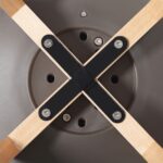 MARTIN Καρέκλα Τραπεζαρίας Metal Cross Ξύλο, PP Sand Beige, Αμοντάριστη Ταπετσαρία 48x56x82cm - Image 11