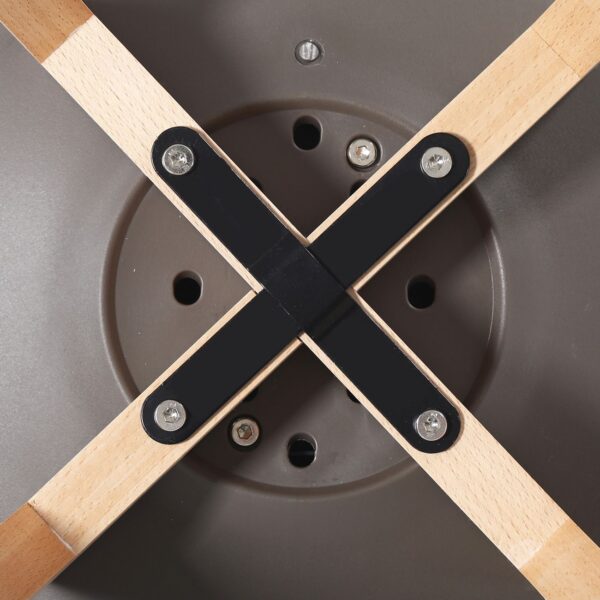 MARTIN Καρέκλα Τραπεζαρίας Metal Cross Ξύλο, PP Sand Beige, Αμοντάριστη Ταπετσαρία 48x56x82cm - Image 11