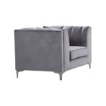 PARSON Πολυθρόνα Σαλονιού - Καθιστικού, Ύφασμα Velure Απόχρωση Σκούρο Γκρι 103x87x79cm - Image 5