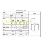 SALSA Καρέκλα Κήπου Βεράντας Μέταλλο Βαφή Μαύρο, Wicker Φυσικό 48x59x80cm - Image 6