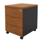 ΣΥΡΤΑΡΙΕΡΑ Τροχήλατη, Με 3 συρτάρια, Απόχρωση Dark Grey - Cherry 40x48x56cm - Image 4