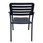 ROMA Πολυθρόνα Στοιβαζόμενη, Μέταλλο Βαφή Μαύρο 56x55x80cm - Image 11
