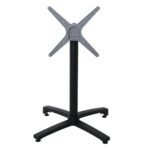 ALTEA Βάση Τραπεζιού Αλουμίνιο Απόχρωση Μαύρο, Πτυσσόμενη (6,20kg) 68x68cm H.72cm - Image 9
