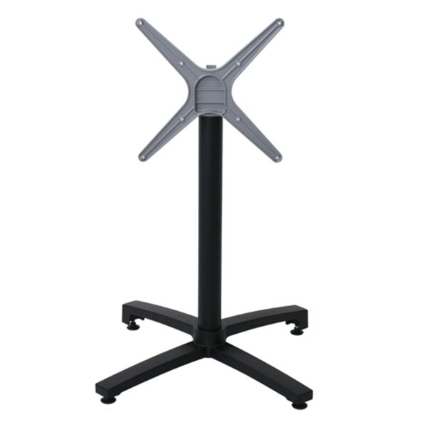 ALTEA Βάση Τραπεζιού Αλουμίνιο Απόχρωση Μαύρο, Πτυσσόμενη (6,20kg) 68x68cm H.72cm - Image 9