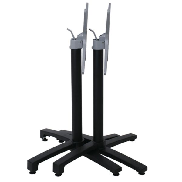 ALTEA Βάση Τραπεζιού Αλουμίνιο Απόχρωση Μαύρο, Πτυσσόμενη (6,20kg) 68x68cm H.72cm - Image 10