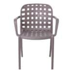 DENON Πολυθρόνα Στοιβαζόμενη PP-UV Καφέ Mocha 58x57x82cm - Image 12