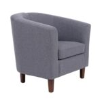 BOGA Πολυθρόνα Σαλονιού Καθιστικού, Ύφασμα Γκρι 75x73x74cm - Image 8