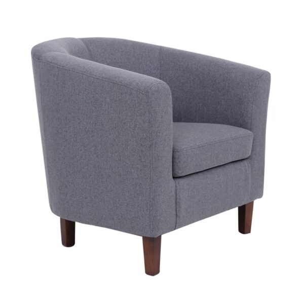 BOGA Πολυθρόνα Σαλονιού Καθιστικού, Ύφασμα Γκρι 75x73x74cm - Image 8