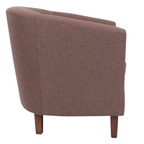 BOGA Πολυθρόνα Σαλονιού Καθιστικού, Ύφασμα Καφέ 75x73x74cm - Image 10