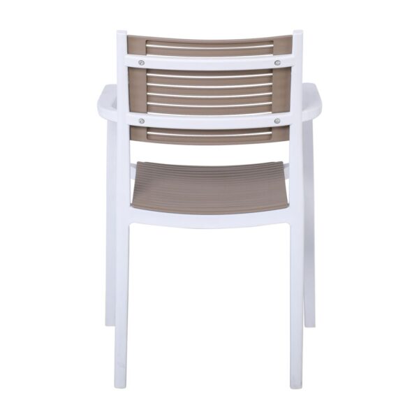 AKRON Πολυθρόνα PP-UV Άσπρο - Sand Beige 60x55x85cm - Image 12