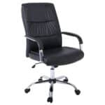 BF5100 Πολυθρόνα Διευθυντή Βάση Μέταλλο Χρώμιο - PU Μαύρο 60x70x104/114cm - Image 7