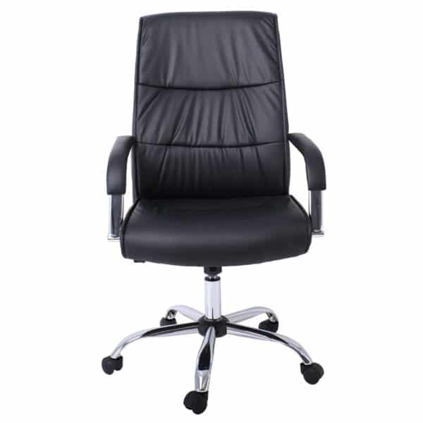 BF5100 Πολυθρόνα Διευθυντή Βάση Μέταλλο Χρώμιο - PU Μαύρο 60x70x104/114cm - Image 10