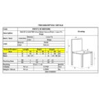 CASTER Καρέκλα Τραπεζαρίας Κουζίνας, Μέταλλο Βαφή Φυσικό Linen PU Μπέζ 45x60x89cm - Image 6