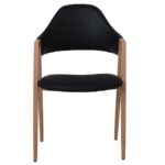 DELTA Πολυθρόνα Μέταλλο Βαφή Φυσικό, Pu Μαύρο 51x51x81cm - Image 11