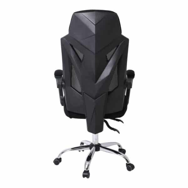 BF9450 Πολυθρόνα Relax Γραφείου Διευθυντή, Βάση Χρώμιο, PP Μαύρο, Mesh Μαύρο 65x64x118/126cm - Image 11