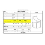 SOUL Πολυθρόνα Τραπεζαρίας Σαλονιού - Κουζίνας, Μέταλλο Βαφή Φυσικό, Ύφασμα Γκρι 57x60x78cm - Image 12