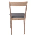 RINGO Καρέκλα Τραπεζαρίας Κουζίνας Smoke Beech, Ύφασμα Γκρι 46x54x87cm - Image 9