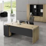 PROJECT Γραφείο Δεξιά Γωνία, Απόχρωση Sonoma - Γκρι 180x80/160x40 (H.75)cm - Image 4