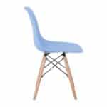 ART Wood Καρέκλα Τραπεζαρίας - Κουζίνας, Πόδια Οξιά, Κάθισμα PP Σιέλ - 1 Step K/D 46x52x82cm - Image 11