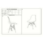 ART Wood Καρέκλα Τραπεζαρίας - Κουζίνας, Πόδια Οξιά, Κάθισμα PP Σιέλ - 1 Step K/D 46x52x82cm - Image 13