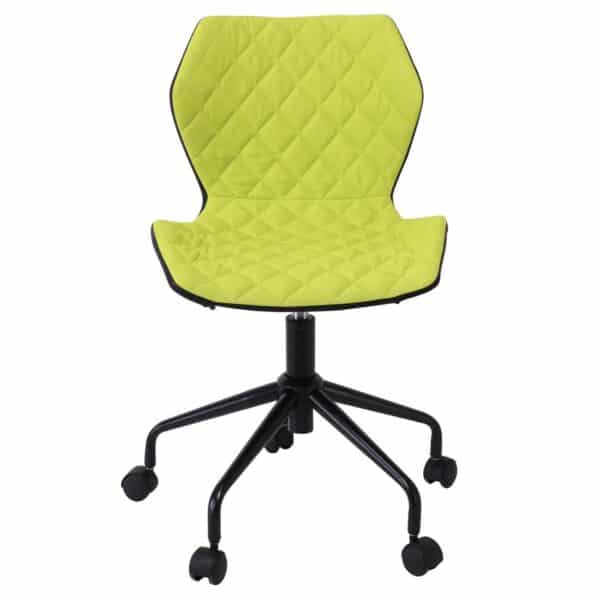 DAVID Καρέκλα Γραφείου PU Μαύρο, Ύφασμα Λαχανί, Βάση Μέταλλο Βαφή Μαύρο 48x50x78/88cm - Image 11