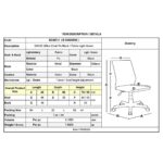 DAVID Καρέκλα Γραφείου PU Μαύρο, Ύφασμα Λαχανί, Βάση Μέταλλο Βαφή Μαύρο 48x50x78/88cm - Image 12