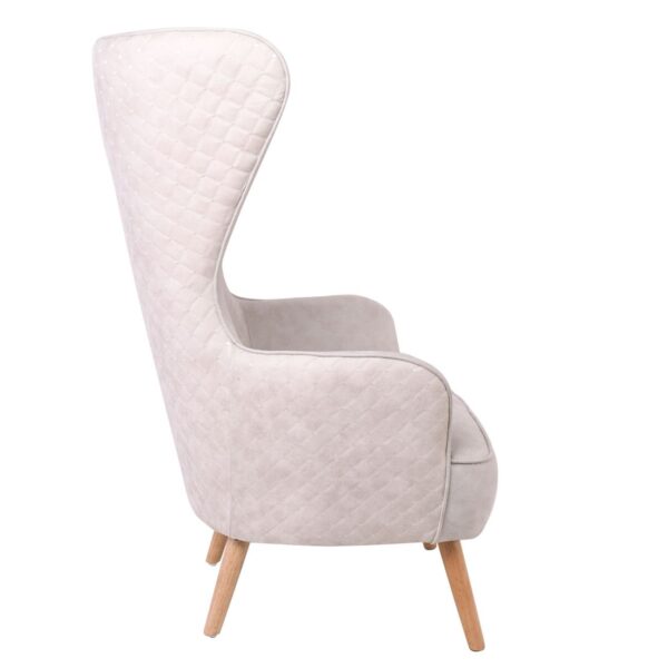 DOVELA Πολυθρόνα - Μπερζέρα Ύφασμα Εκρού 77x82x120cm - Image 9