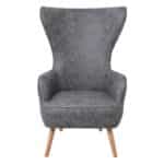 DOVELA Πολυθρόνα - Μπερζέρα Ύφασμα Γκρι 77x82x120cm - Image 9