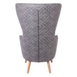 DOVELA Πολυθρόνα - Μπερζέρα Ύφασμα Γκρι 77x82x120cm - Image 11