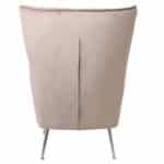 CROMA Πολυθρόνα - Μπερζέρα Σαλονιού - Καθιστικού, Ύφασμα Ανοιχτό Καφέ Velure 76x80x104cm - Image 11