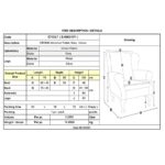 CROMA Πολυθρόνα - Μπερζέρα Σαλονιού - Καθιστικού, Ύφασμα Γκρι Velure 76x80x104cm - Image 12