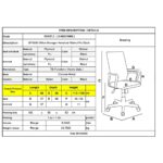 BF9850 Πολυθρόνα Γραφείου Διευθυντή, Μέταλλο Χρώμιο Καρυδί - Pu Μαύρο 65x66x112/120cm - Image 12
