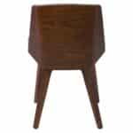 NUMAN Καρέκλα Τραπεζαρίας Καρυδί, PU Μαύρο 52x53x80cm - Image 11