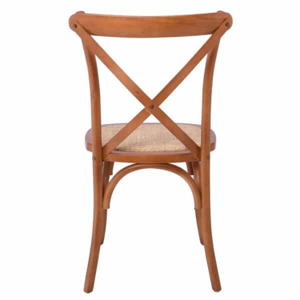 DESTINY Καρέκλα Τραπεζαρίας Οξιά Καρυδί, Κάθισμα Ψάθα, Στοιβαζόμενη 48x52x89cm - Image 10