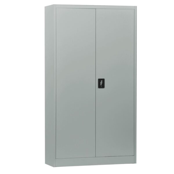 ΝΤΟΥΛΑΠΑ Δίφυλλη, 4 Ράφια, Μέταλλο Βαφή Γκρι 90x40x185cm - Image 5