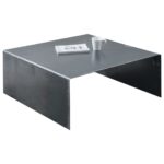 IRON Τραπεζάκι Σαλονιού Καθιστικού, Μέταλλο Βαφή Antique Black 80x80x35cm - Image 4